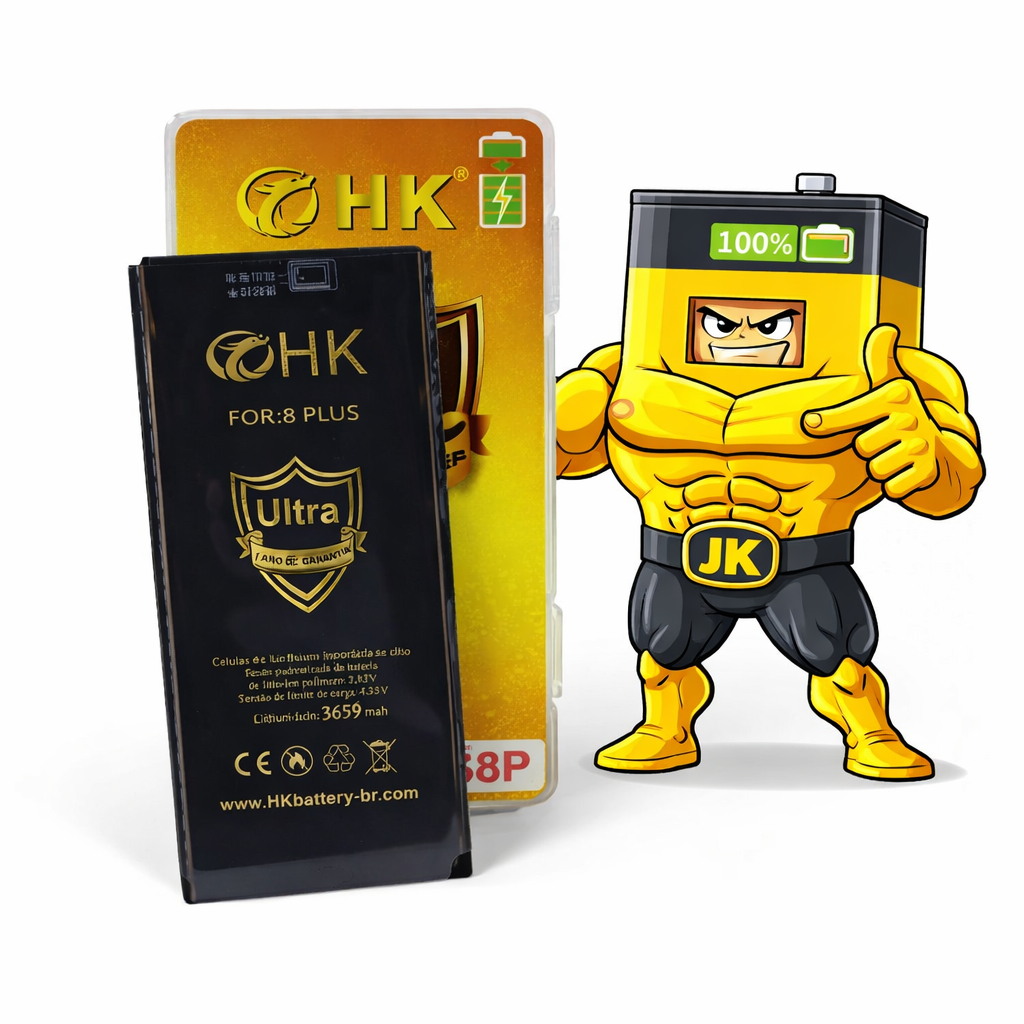 🔥 Bateria para iPhone 8 Plus Marca HK Gold - Qualidade Original | Envio Já ✨ em Oferta na Shopee