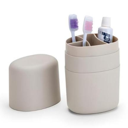Porta Escova de Dentes Portátil com Estojo Organizador