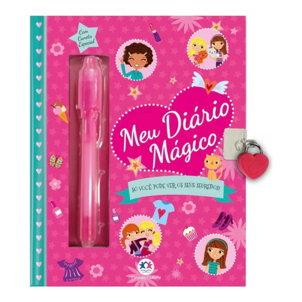 Meu Diário Mágico Pink | Ciranda Cultural em Oferta na Shopee