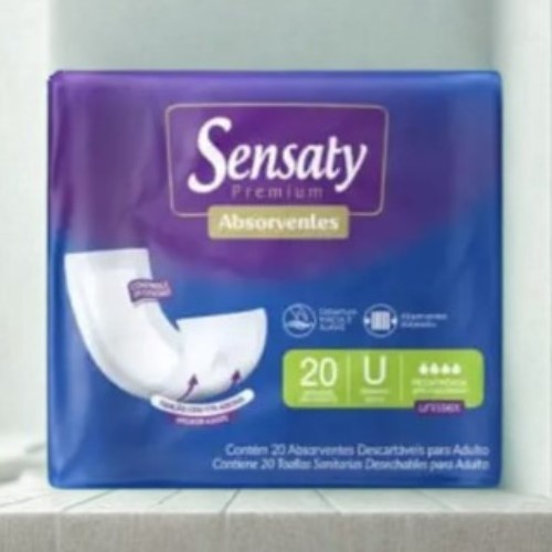 Kit 6 Pacotes de Absorvente Geriátrico Sensaty Premium Tam. Único C/20un — imagem 2 de 2