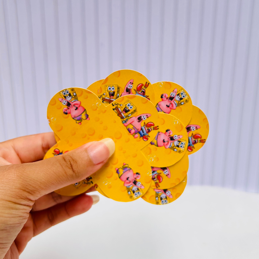 Forminha de Doces Bob Esponja Personalizado no Tema/Lembrancinha de Festa /Aniversário