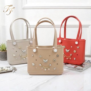 Bolsa EVA Estilo Crocs com Enfeites DIY Inclusos – Impermeável, Leve e Fácil de Limpar em Oferta na Shopee