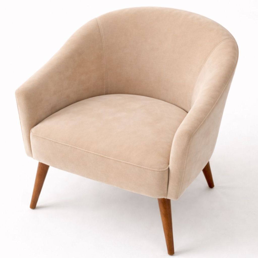 Poltrona Dubai Decorativa Veludo Conforto Sala Moderna Quarto Escritório Luxo Design Sala e Decoração