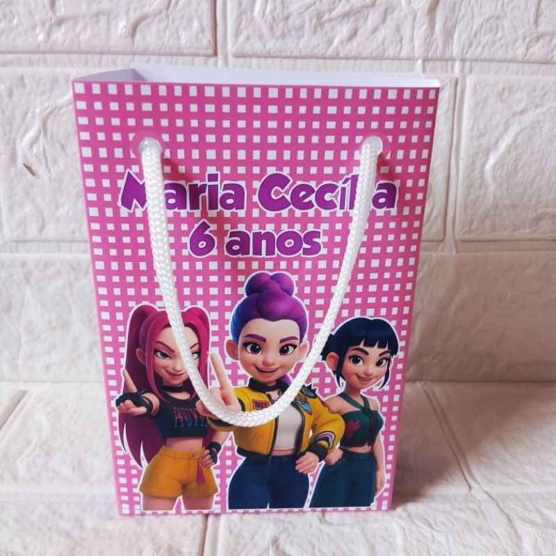 Sacolinha P Guerreiras K Pop Personalizados/Lembrancinhas de Festa/Aniversário