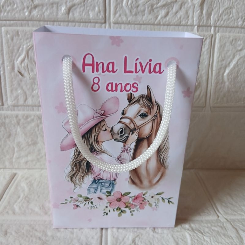 Sacolinha P Boiadeira Personalizados/Lembrancinhas de Festa/ Aniversário