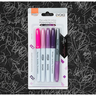 Kit 5 Canetas Marcador Artístico Permanente - Primavera Spring em Oferta na Shopee