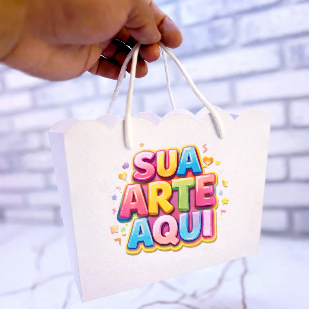 Sacolinha TEMA A ESCOLHER • Personalizada • Lembrancinha Festa Sacola Surpresa Bolsinha Bolsa PEGUE E MONTE