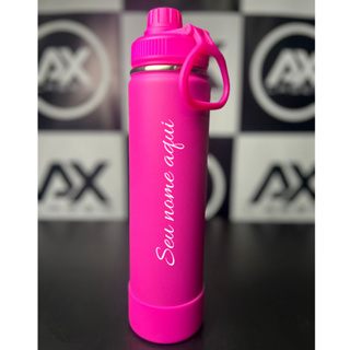 Garrafa de Aço Inox Premium 800ml – Personalizada com Nome, Símbolo ou Time em Oferta na Shopee