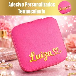 1/2/3/4/5/6/7/8/9/10 Nomes Adesivos Termocolantes Personalizados para Porta Jóias, Tecido, Carteira em Oferta na Shopee