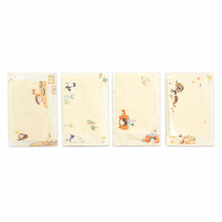Kit Papel de Carta com Envelopes – 6 Papéis + 3 Envelopes Decorados em Oferta na Shopee