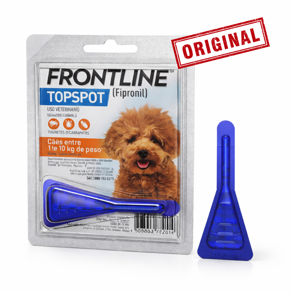 Frontline Top Spot Antipulgas E Carrapatos Para Cães 1-10kg