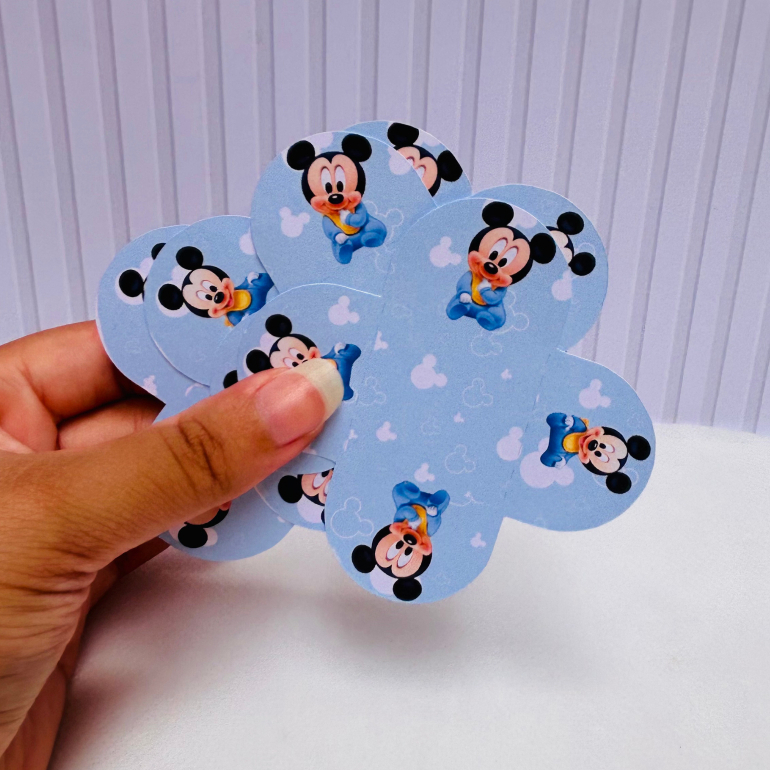 Forminhas de Doces Mickey Baby Personalizado no Tema/Lembrancinha de Festa/Aniversário
