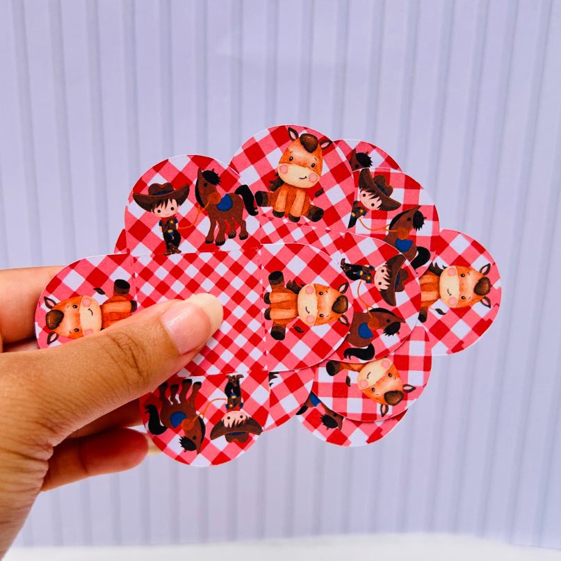 Forminhas de Doce Fazendinha Personalizado no Tema/Lembrancinha de Festa/Aniversário