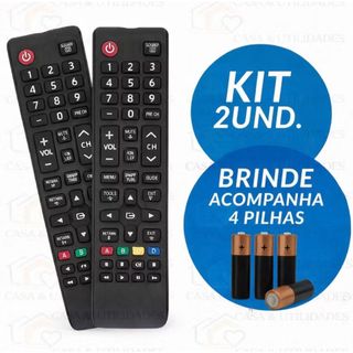 Kit Controles Remoto Compatível Com Samsung Smart TV 4K Envio Imediato