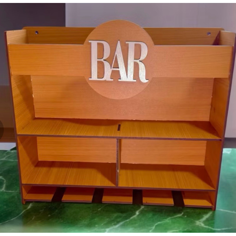 Bar De Parede Rustico Decoração Barzinho em MDF Churrasco Cantinho Retrô