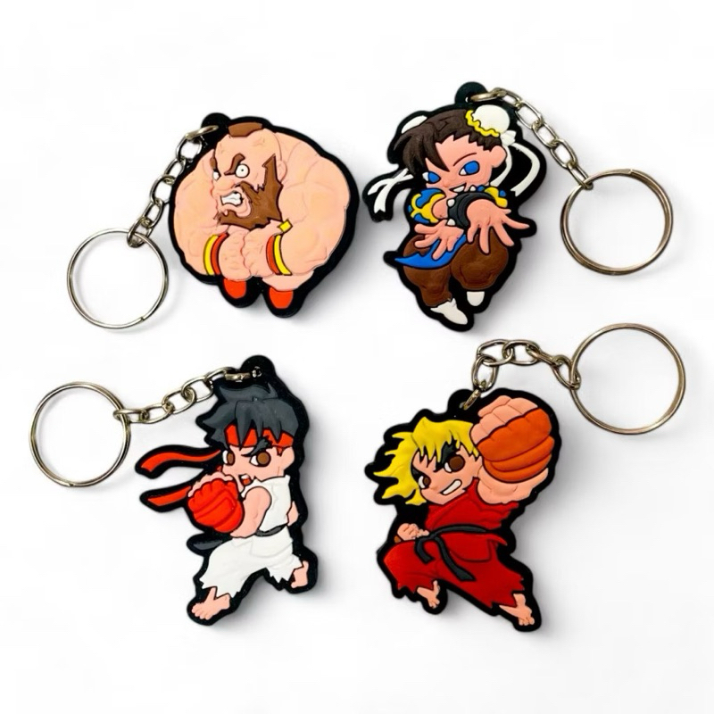 Chaveiros Street Fighter Emborrachados | Jogo Street Fighter