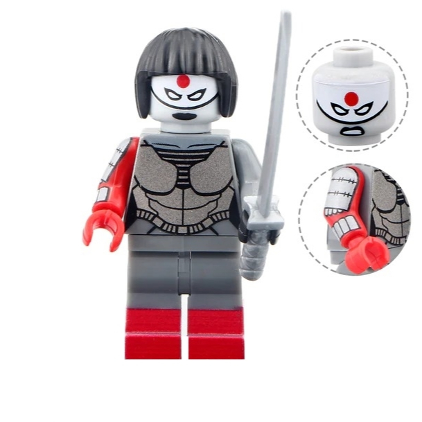 Katana Catana Minifigure Esquadrão Suícida Suicide Squad Bat Coringa Joker Arlequina Harley Quinn