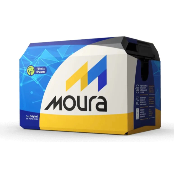 Bateria Moura M60AD 60Ah Original 24 Meses - Sem troca em Oferta na Shopee