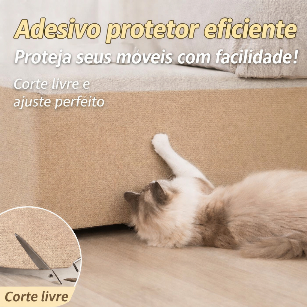 Arranhador Protetor Adesivo para Gatos | Anti-Arranhões para Sofá, Cama e Móveis | Premium + Brinde — imagem 2 de 2