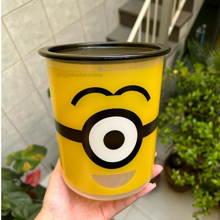 Tupperware Super Instantânea Slim Minions 2,25 litros Amarela Original Cozinha Organizada Mantimento