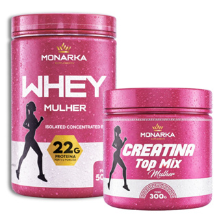 PR KIT Whey Protein Mulher Isolado  Concentrado - Perfect Blend + Creatina Monoidratad Feminina 300g em Oferta na Shopee