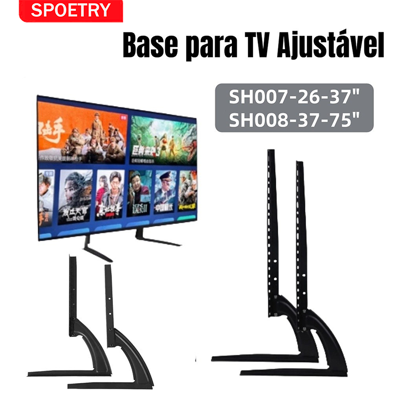 Suporte TV Lorben Base Mesa Rack 37 a 75 Polegadas Suporta até 50kg em Oferta na Shopee