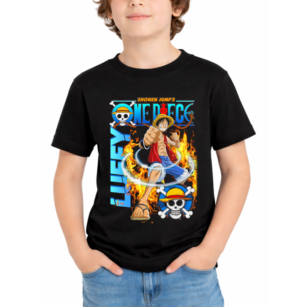 Camiseta One Piece Luffy Chapéu de Palha - Algodão Estampa DTF 100% Algodão