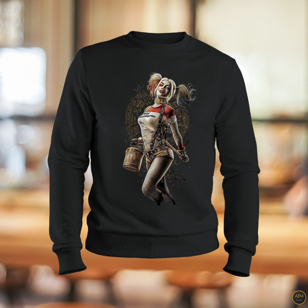 Moletom Casual ARLEQUINA Blusa unissex Frio Inverno Envio Imediato