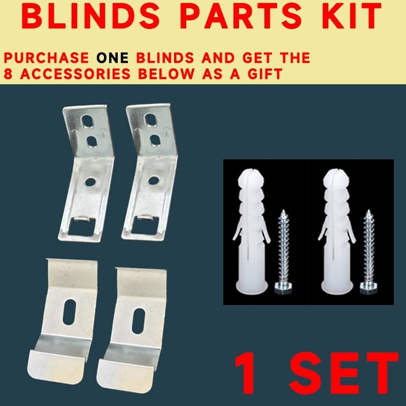 Gold Star Kit de acessórios para persianas verticais Parafusos de expansão (8 unidades gratuitas por kit de persiana)