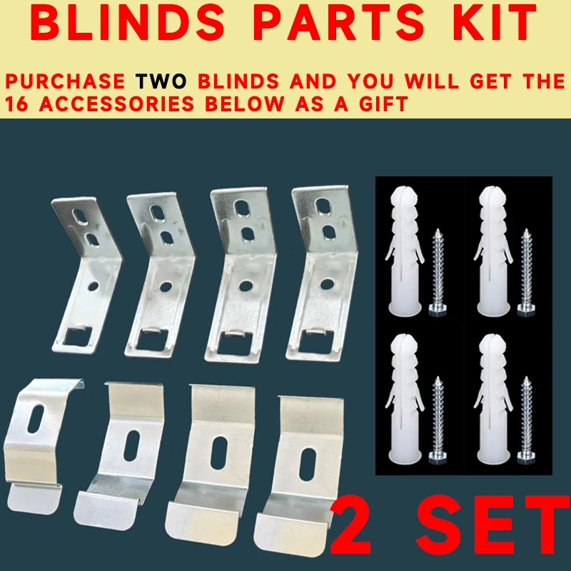 Kit De Peças Para Persianas Parafusos De Expansão De Suporte Para Persianas 8 Peças Grátis Por Conjunto De Persianas em Oferta na Shopee