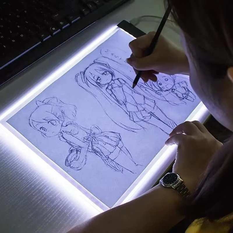 Mesa / Prancheta De Luz tamanho A5 Usb Para Desenhos Ilustração A5 Arte