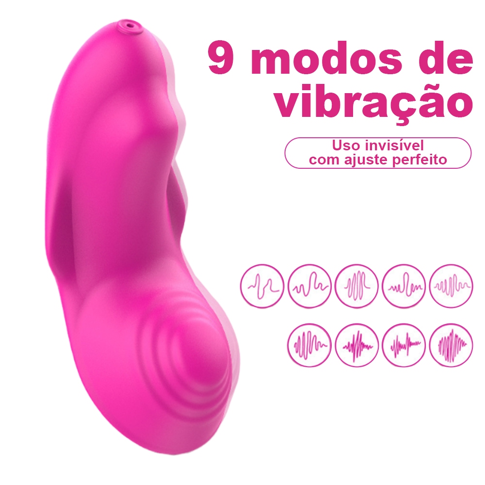 Vibrador Feminino Invisível, 9 Modos de Vibração, Recarregável USB, Pequeno, Portátil e Silencioso em Oferta na Shopee