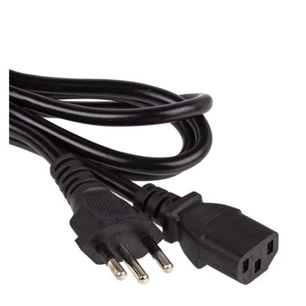 Cabo de Força Tripolar P/ Fonte Pc Monitor Padrão Inmetro - 1.5M SK