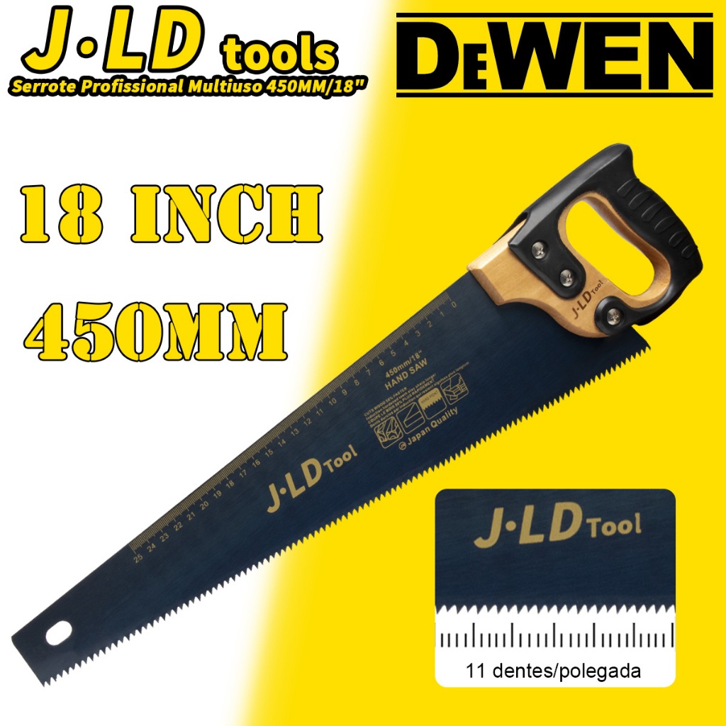 Serrote Profissional Multiuso 450MM/18" Polegadas Para Madeira Gesso e DIY