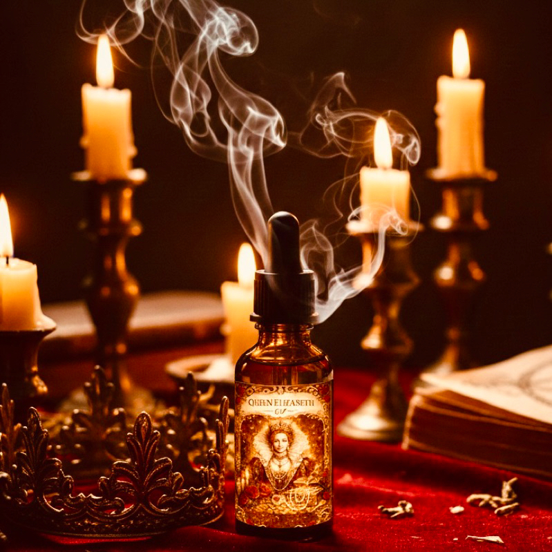 Óleo Energético Queen Elizabeth 20ml – Popularidade, Prestígio e Poder Feminino / Hoodoo