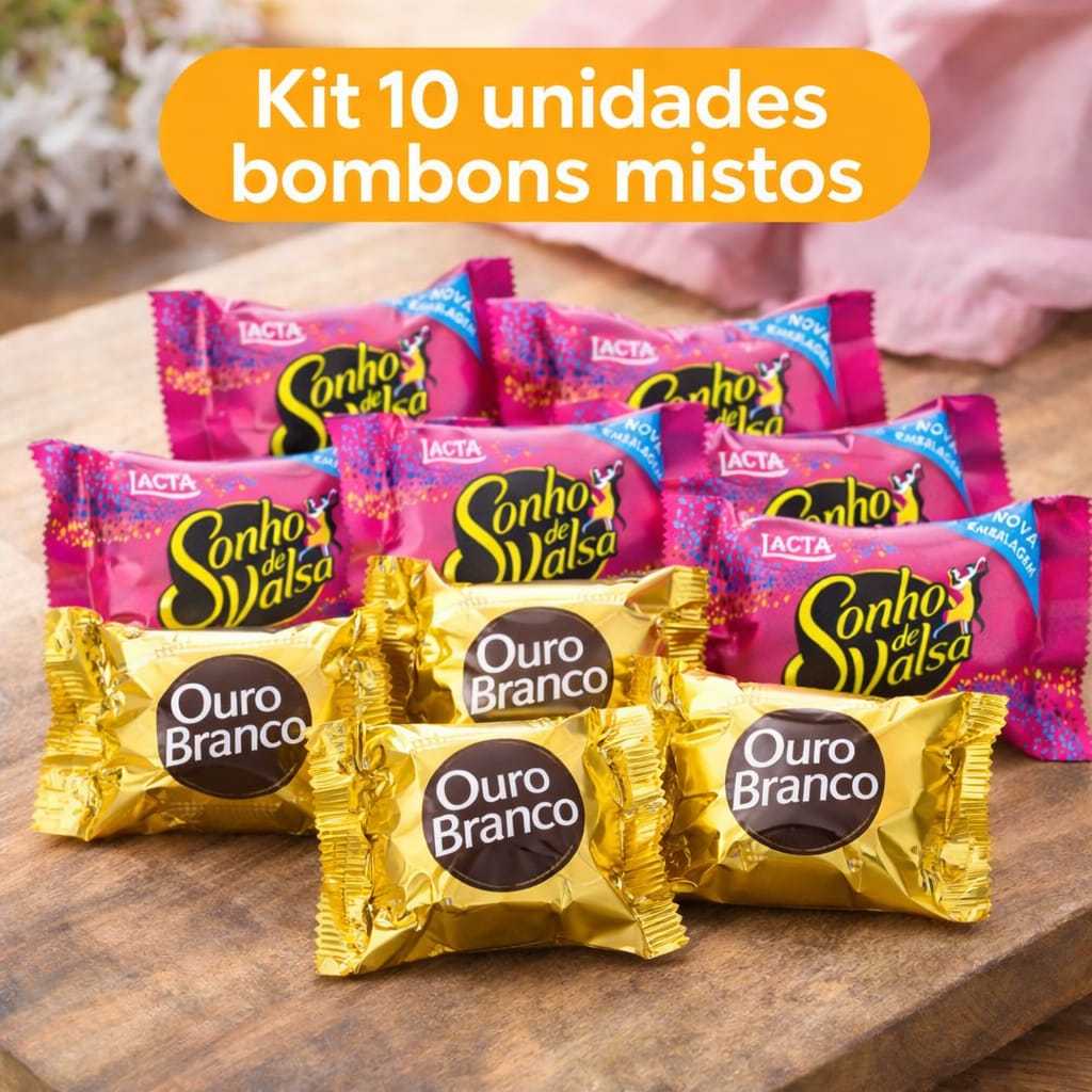 Kit Pascoa Chocolate 10 Bombom Sortidos Ouro Branco Sonho de Valsa Presente Páscoa em Oferta na Shopee