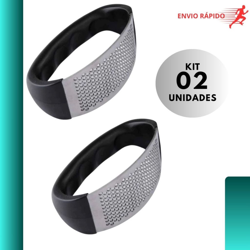 Kit 2 Espremedor Amassador Prensador Triturador de Alho Inox Manual De Uso Doméstico e Profissional