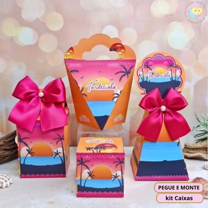 Kit Festa Tardezinha - Personalizados - Lembrancinha - Festa - Aniversário - Decoração / PEGUE E MONTE em Oferta na Shopee