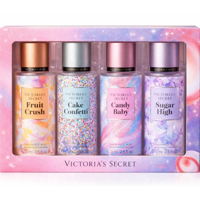 kit mais vendido na shoppe Body Splash Feminino 4 unidades cheiro Doce e Delicado