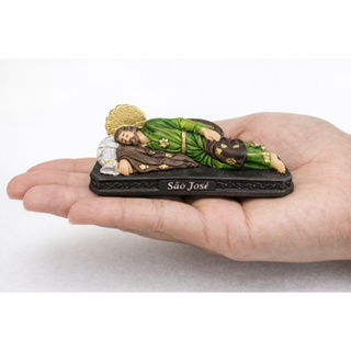 São José 8Cm Dormindo Deitado Em Resina Linda Imagem Para Casa Altar Igreja em Oferta na Shopee