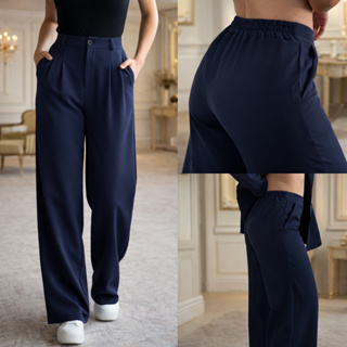 Calça Pantalona Alfaiataria Feminina COM ELÁSTICO NA CINTURA TECIDO DE QUALIDADE MELHOR QUE A DUNA em Oferta na Shopee