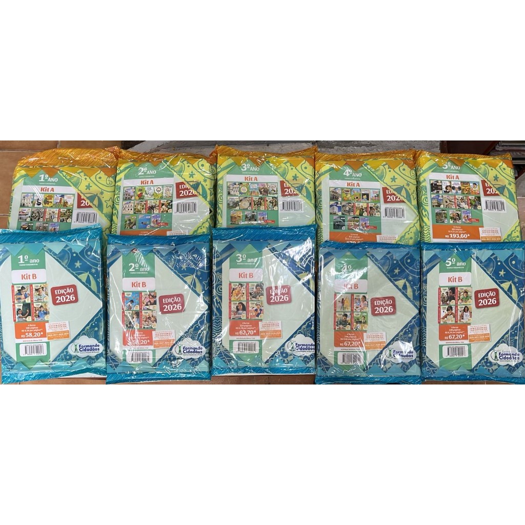 Formando Cidadãos - Ensino Fundamental I ( 1° ao 5° Ano) Kit A + B 2026