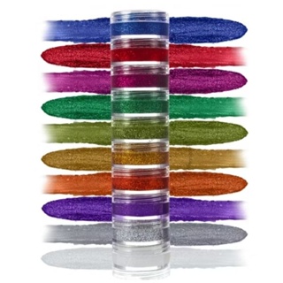 Kit GLITTER Cremoso Colormake 10 Cores – Maquiagem Artística, Carnaval, Fantasia, Potes Empilháveis 4g Cada em Oferta na Shopee