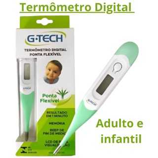 Termômetro Digital G-tech Com Ponta Flexível Verde Th400 em Oferta na Shopee
