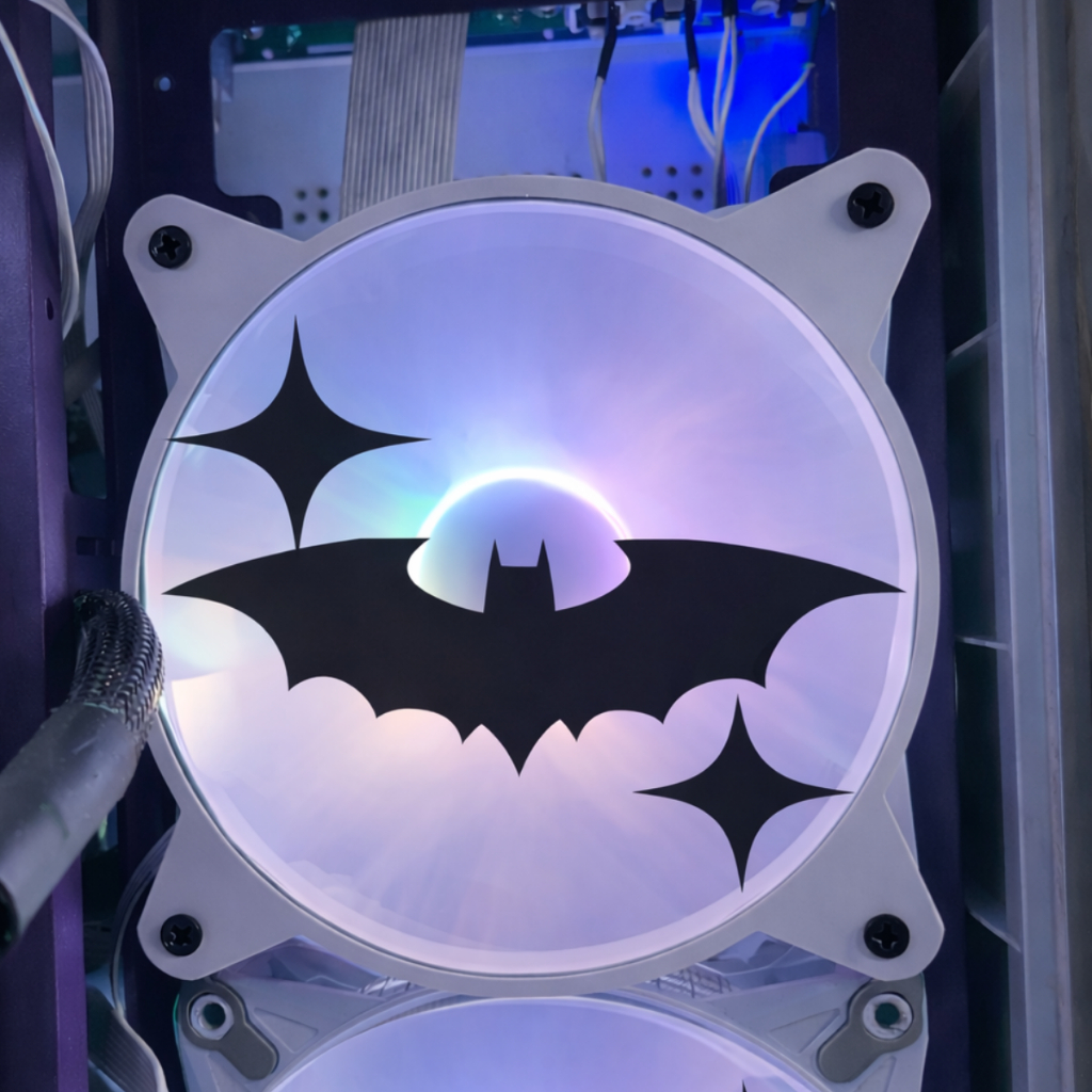 Capa para Ventoinha Fan Water Cooler Grade Fan Morceguinho Modelo B 120 mm PC Gamer Acessório Proteção Cooler