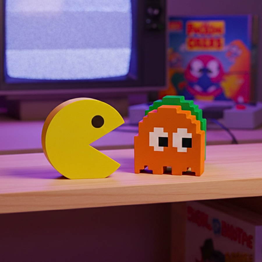 Melhor Presente para Marido Gamer: Kit 5 Peças Pac-Man Slim