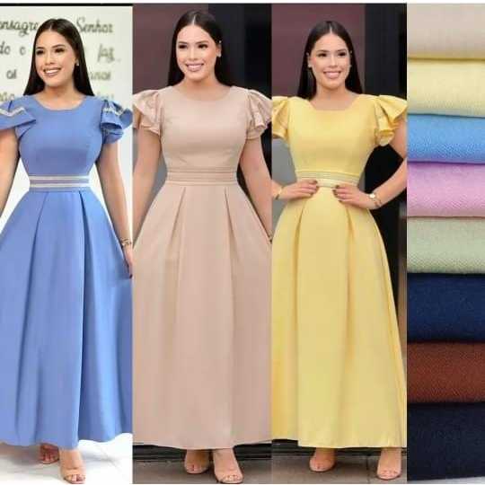 vestido longo duna linho elegante, sem bojo