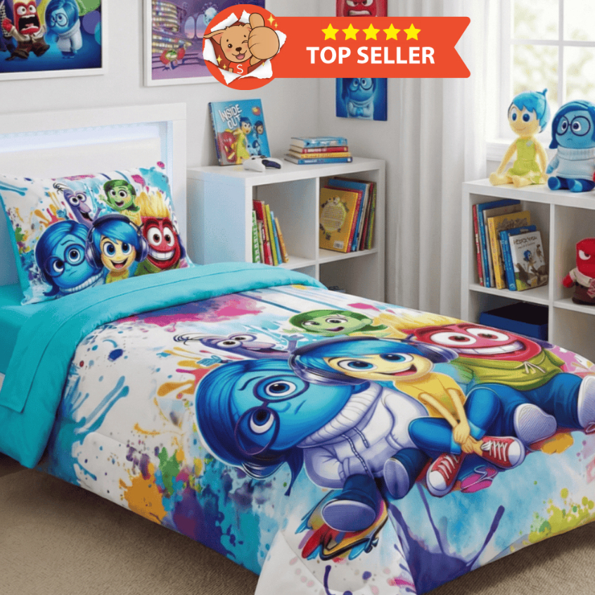 Edredom Infantil Solteiro Grosso +Fronha Personagens Cobertor Colcha Dupla Face 400 Fios SUPER MACIO