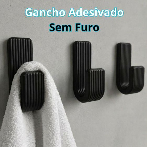 Ganchos Adesivado Pequeno para Parede  - Sem Furo- Suporte para Toalhas de Banheiro e Cozinha em Oferta na Shopee