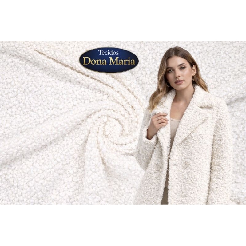 lã boucle 1 metro de comprimento x 1,60 de largura. em Oferta na Shopee